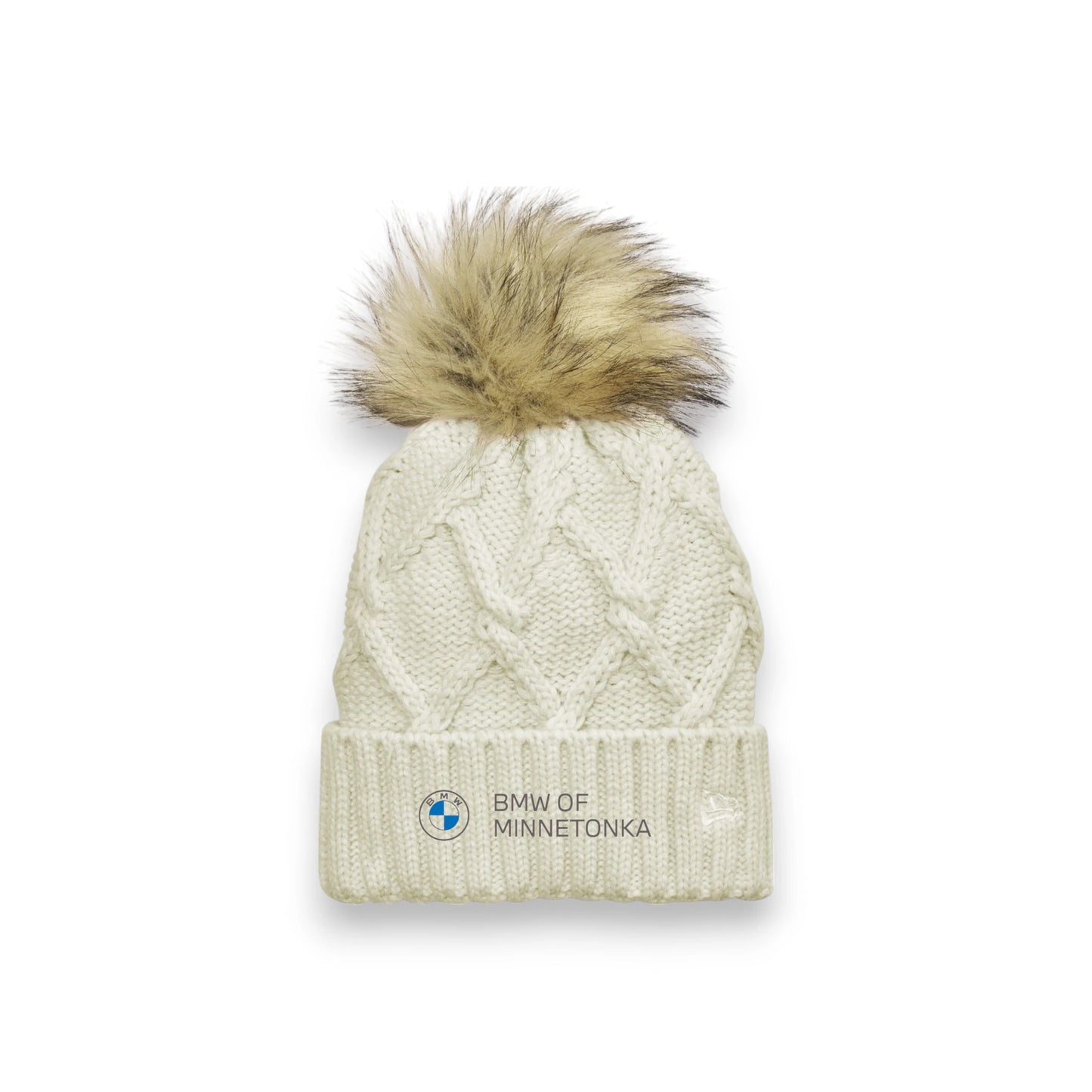 Faux Fur Pom Beanie